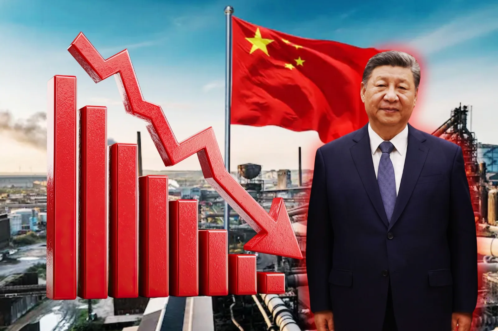 China entra en una nueva fase de debilidad económica: cae el consumo y se hunde la inversión inmobiliaria