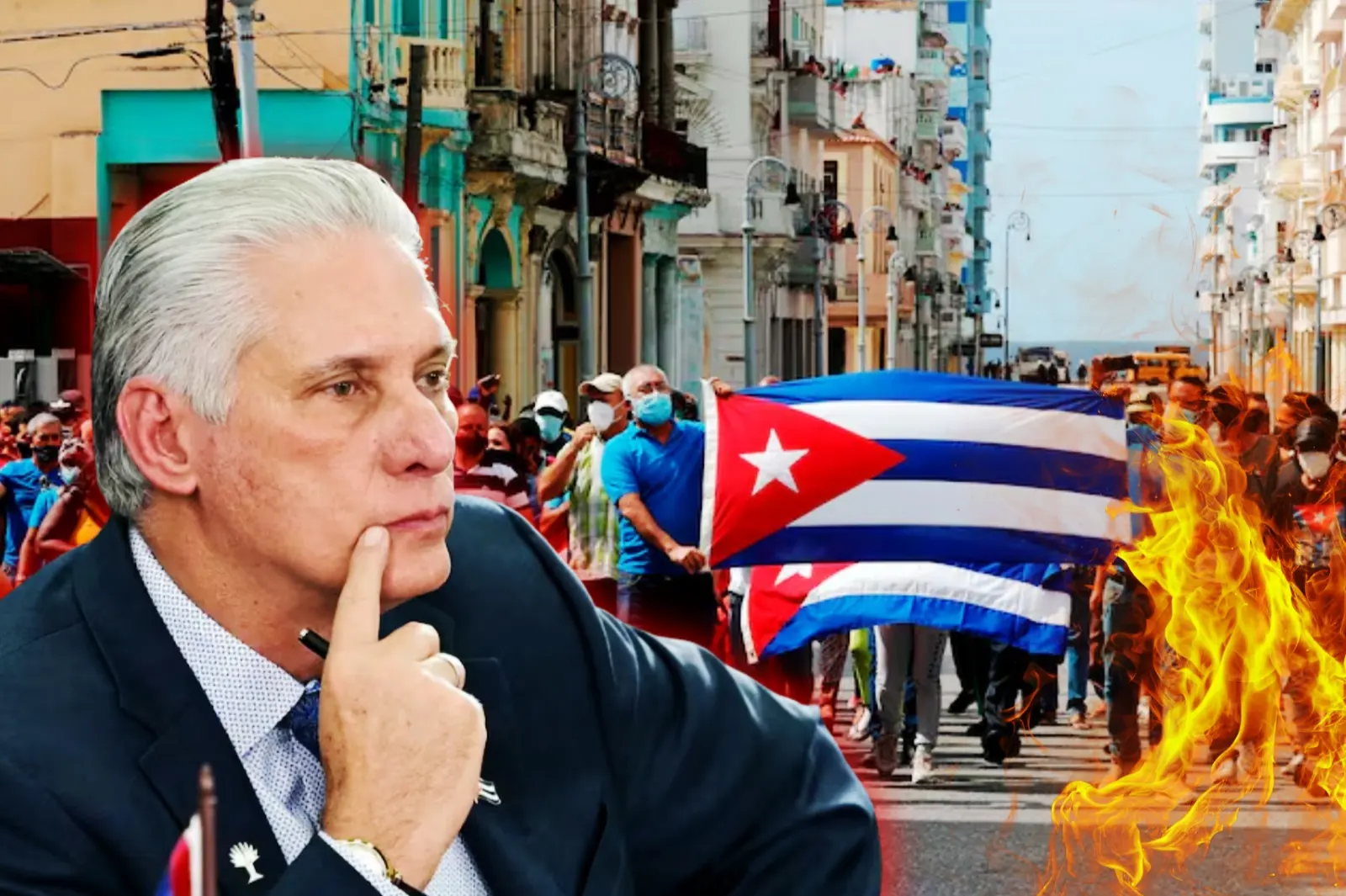 Cuba registró en julio un récord histórico de manifestaciones en medio del colapso energético
