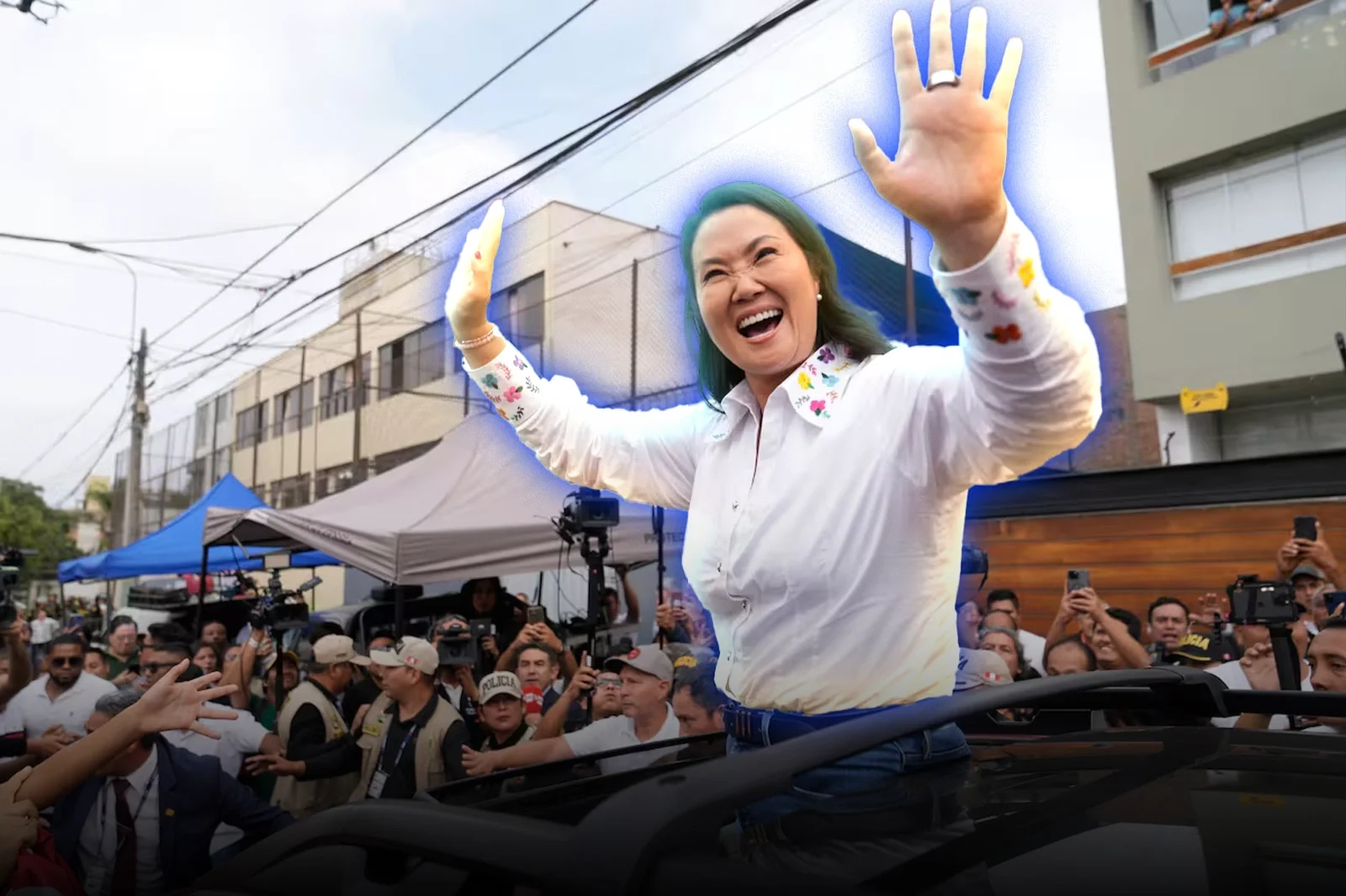 Keiko Fujimori llamó a defender cada voto tras una ajustada jornada electoral en Perú