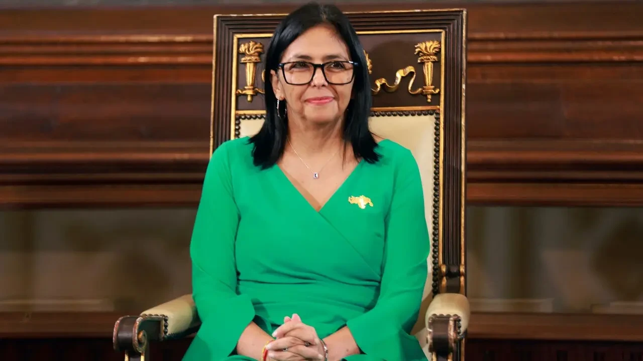 La dictadora interina venezolana Delcy Rodríguez 