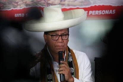 El excandidato comunista de Perú Roberto Sánchez