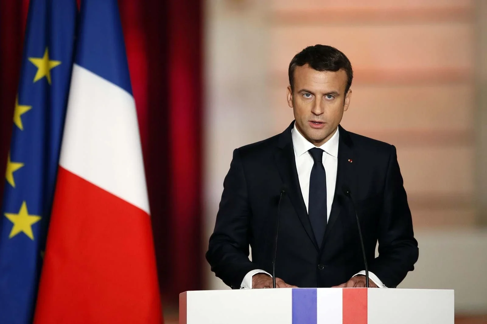 El primer ministro francés Emmanuel Macron