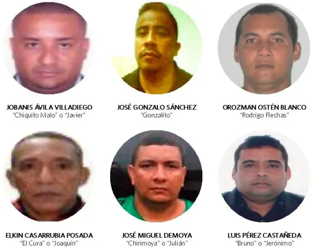 Los comandantes del Clan del Golfo