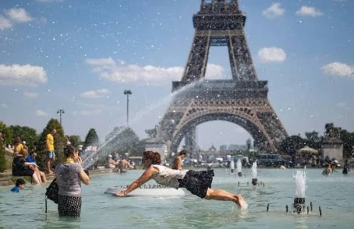 La ola de calor en Paris