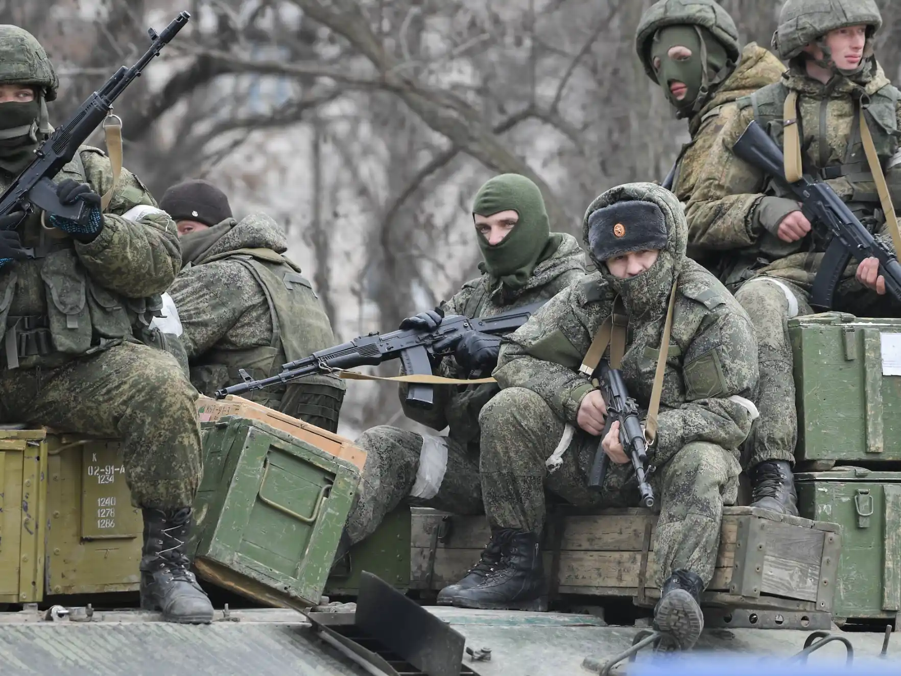 Soldados del ejercito ruso en Ucrania