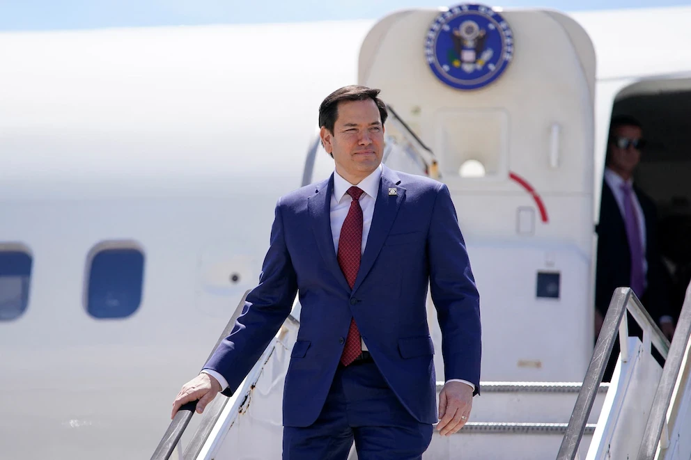 Marco Rubio llegando a Manila