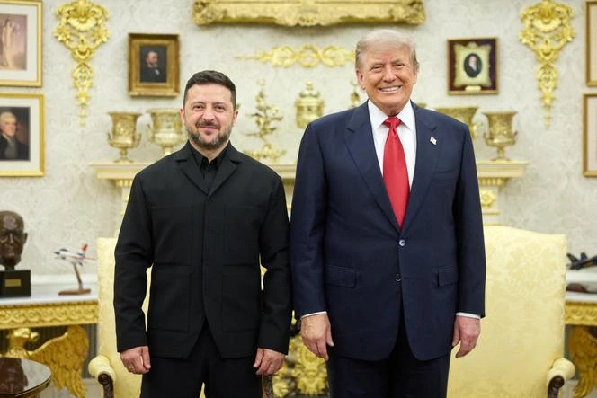 Volodimir Zelensky junto al presidente Donald Trump