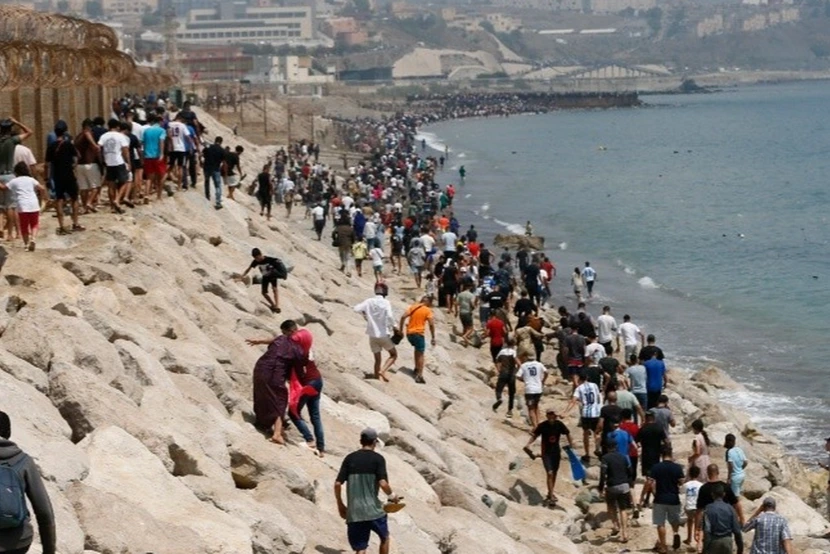 La invasión marroquí a Ceuta.