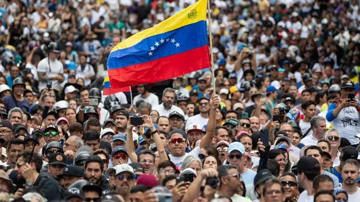 Manifestaciones en Venezuela en busca de una transición democrática 
