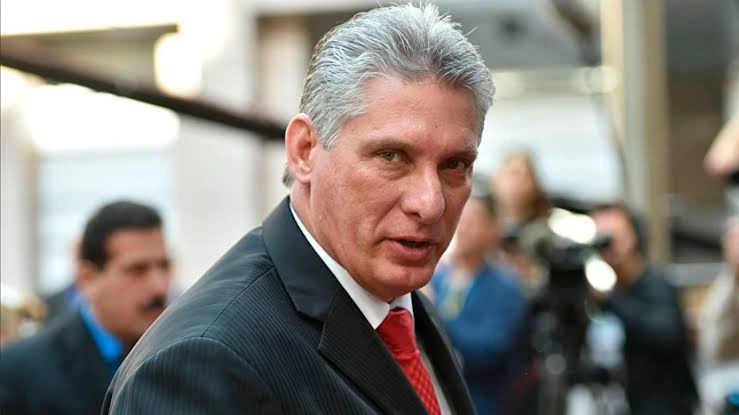 The Cuban dictator Miguel Díaz-Canel
