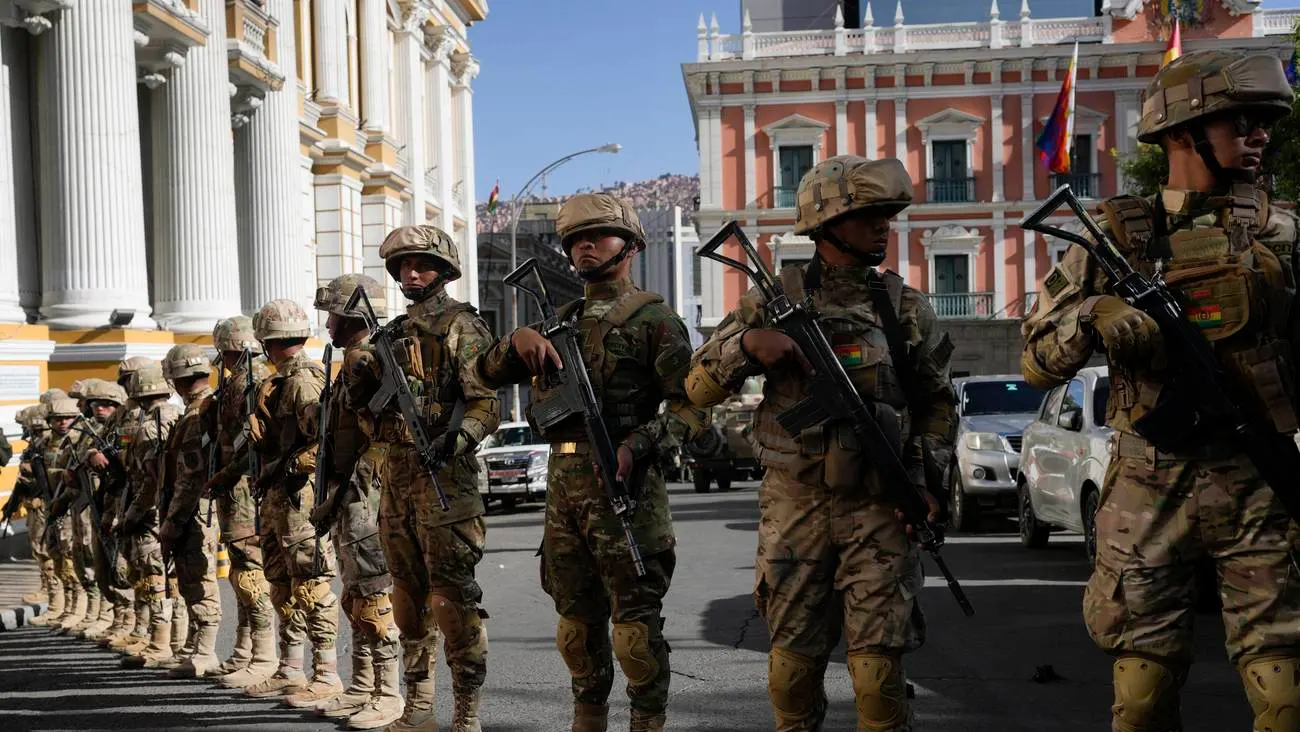 Soldados del ejercito de Bolivia