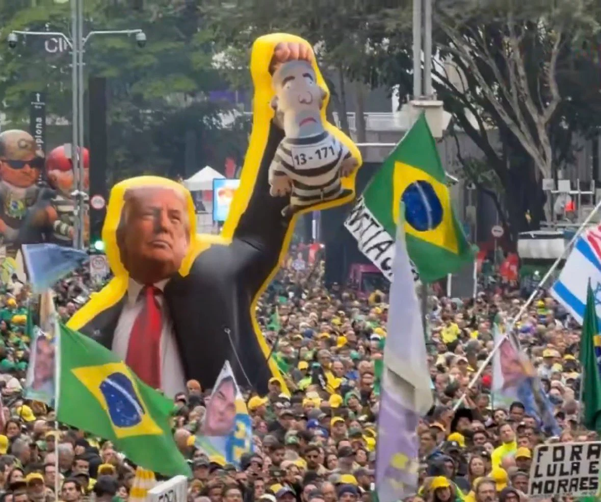 La manifestación en contra del dictador Lula da Silva