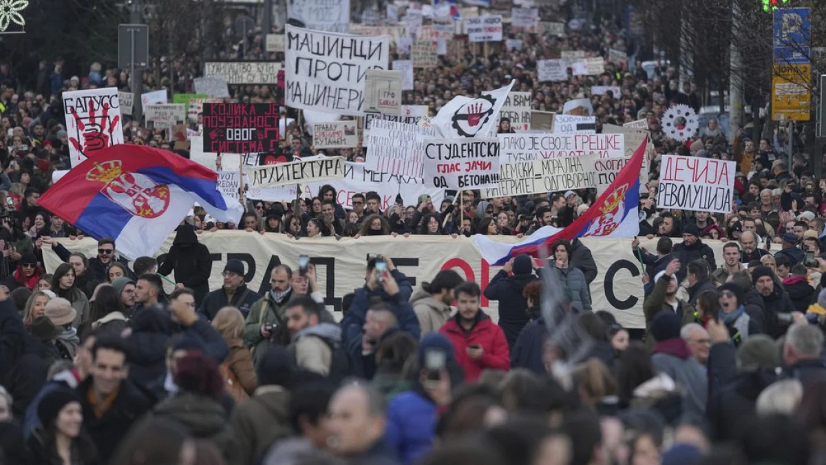 Protests in Serbia Against Former President Aleksandar Vučić