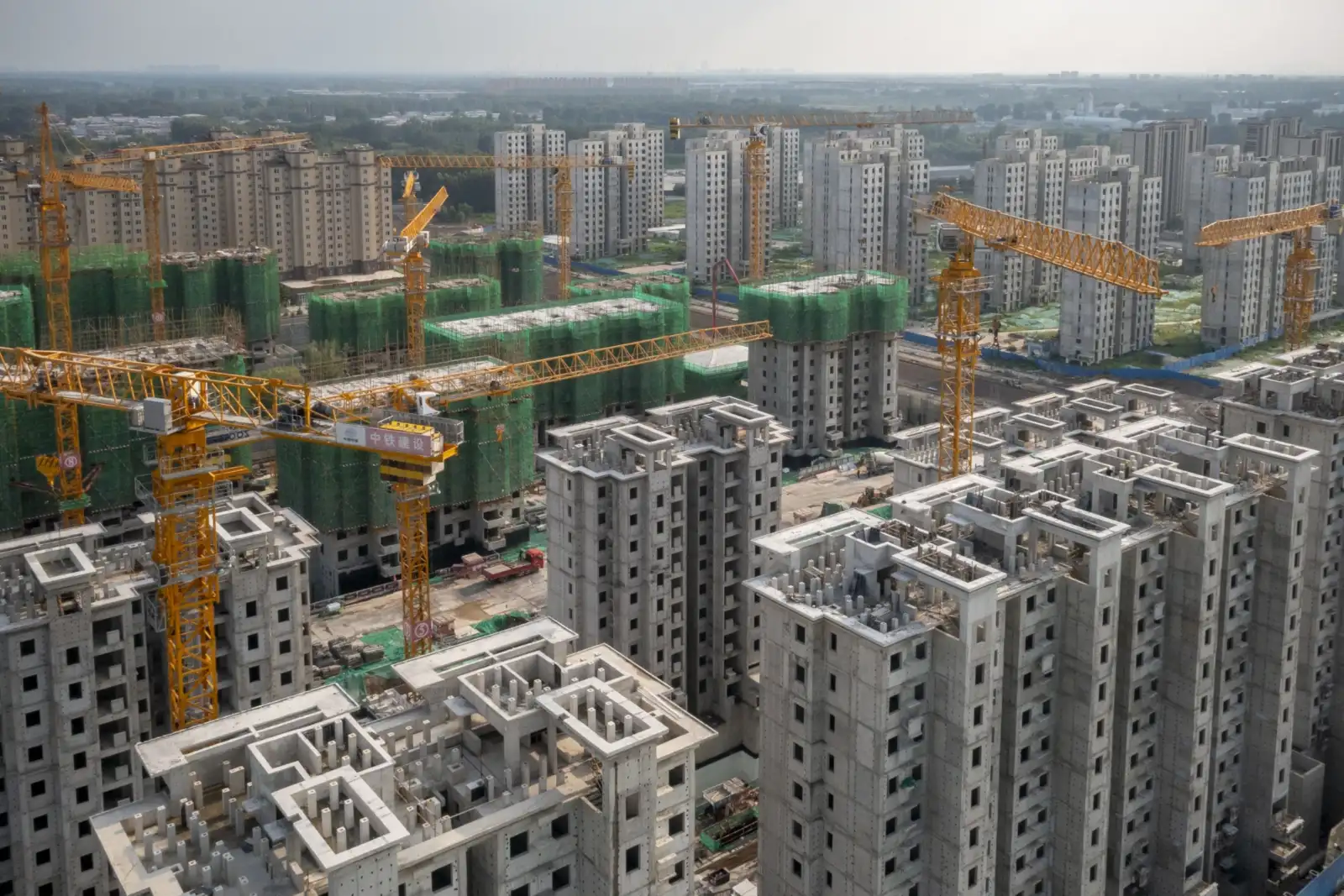 Edificios bajo construcción en China
