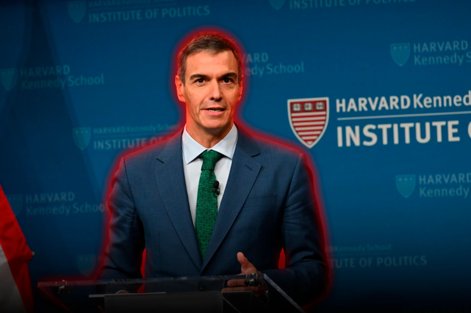 Sánchez was questioned at Harvard about the corruption causes of his government