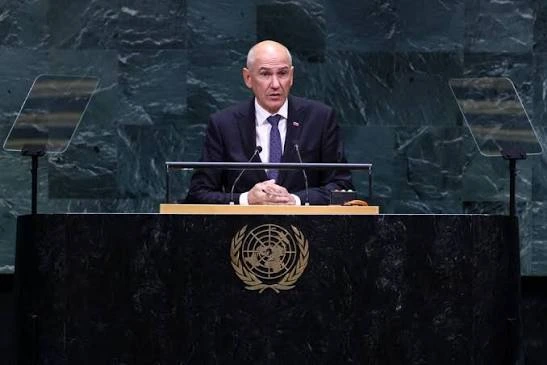 El primer ministro esloveno en la asamblea general de la ONU