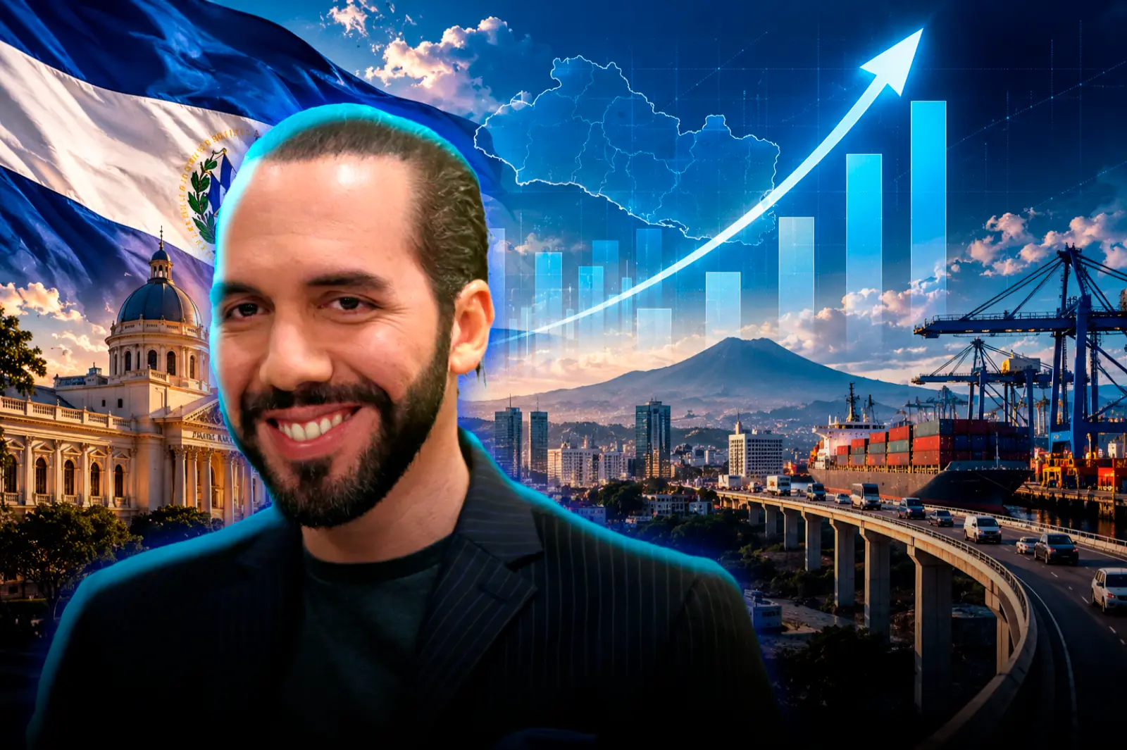 Gracias a Nayib Bukele, la economía de El Salvador creció 5,1% en el segundo trimestre de 2026