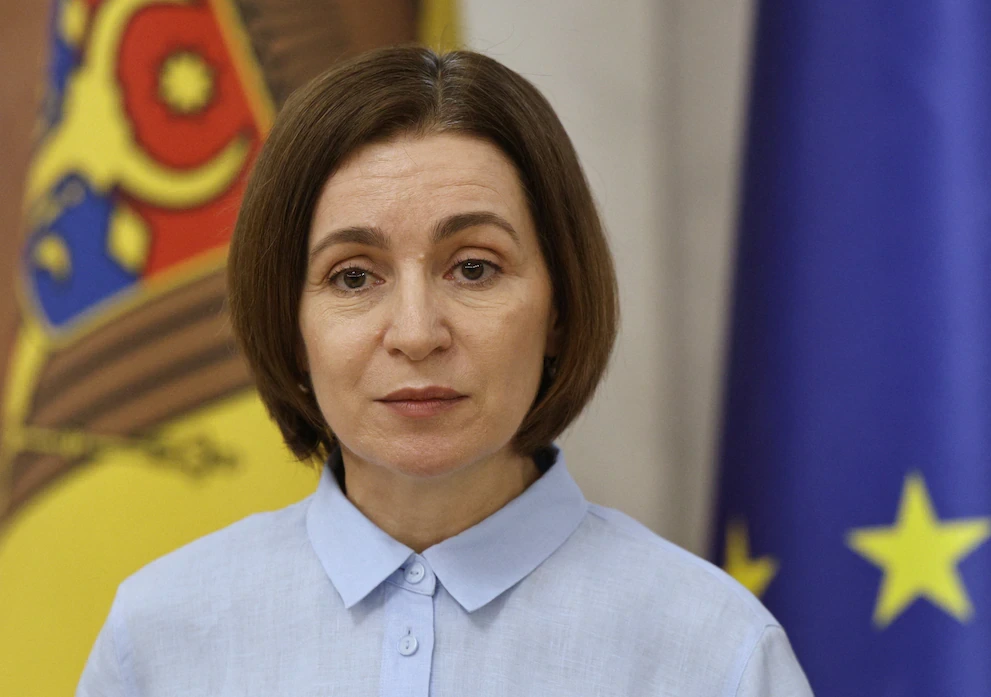 La presidente de Moldavia Maia Sandu