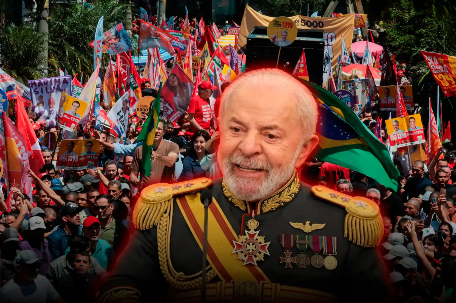 Lula encabezó un acto de campaña  a días del balotaje y uno de sus seguidores comunistas le robó su reloj de lujo