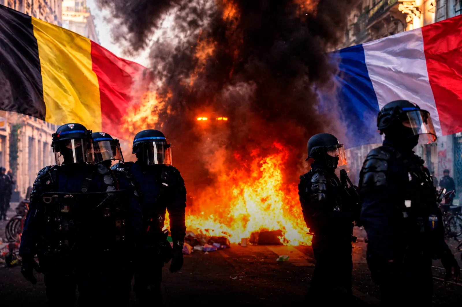 Francia refuerza la seguridad ante nuevos disturbios y los comercios de Bruselas se atrincheran por temor a saqueos