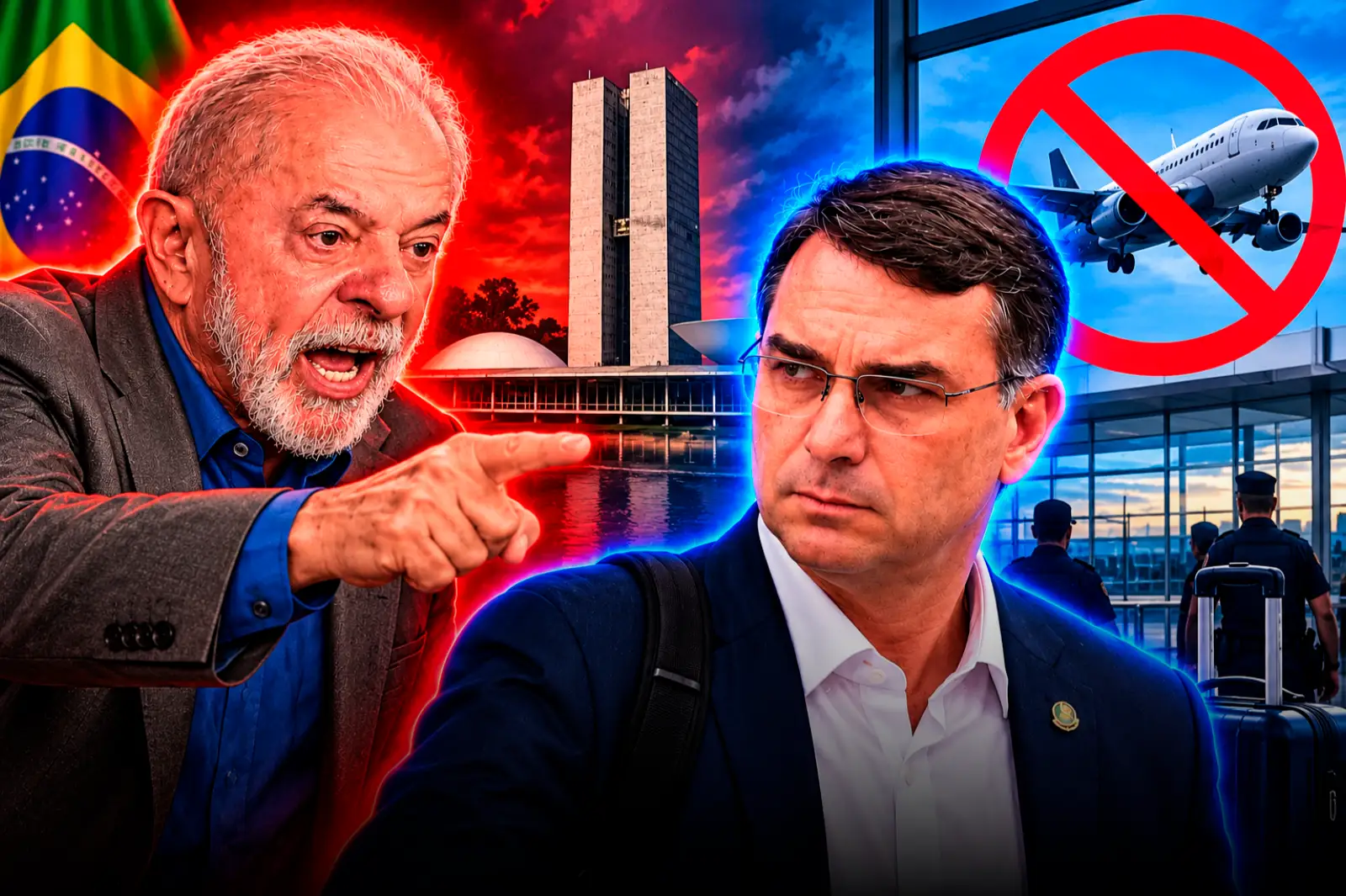 El régimen de Lula le prohibió salir del país a Flávio Bolsonaro tras el fraude electoral del dictador