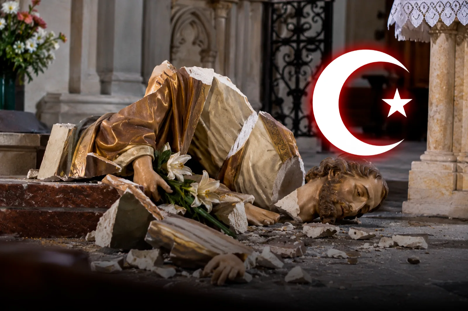 Francia: detuvieron a un inmigrante musulmán tras destruir una estatua de San José en una iglesia católica