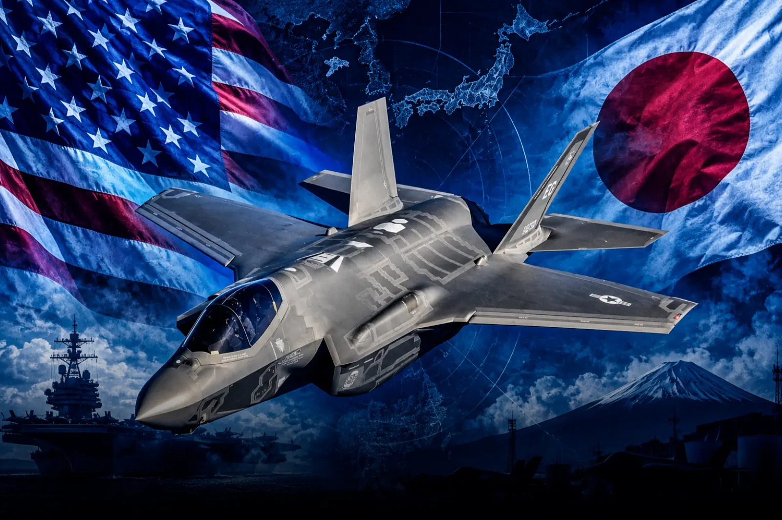Estados Unidos y Japón acordaron producir misiles AMRAAM para sus cazas F-35