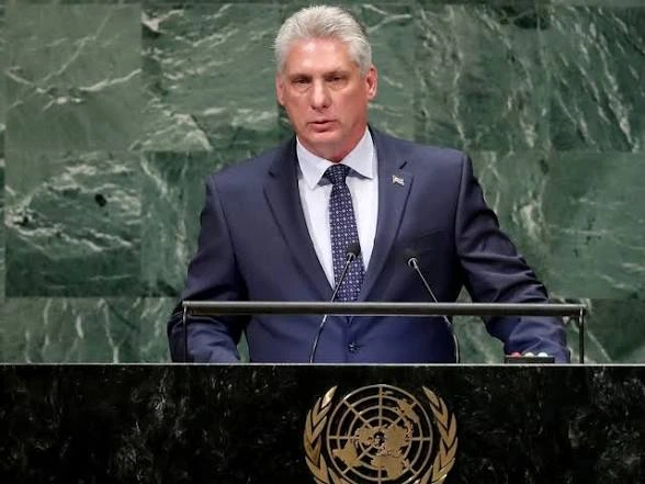 The dictator of Cuba Miguel Díaz-Canel