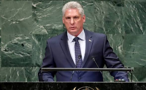 El dictador cubano Miguel Díaz-Canel