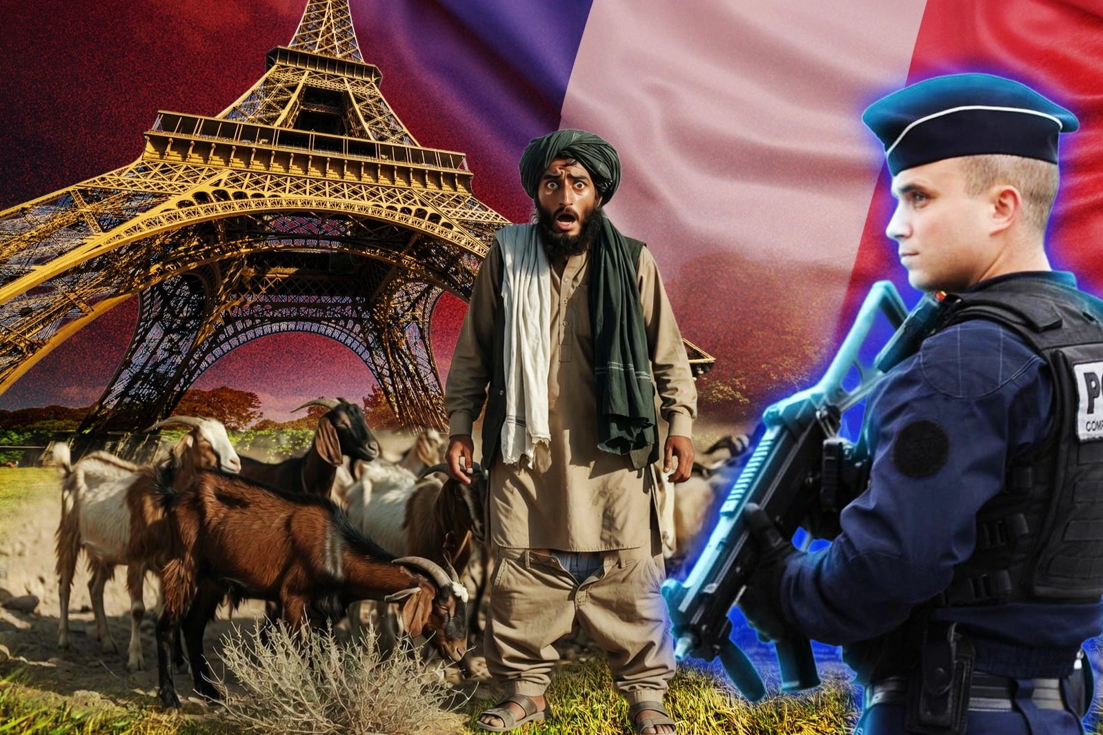 Arrestaron en Francia a un inmigrante ilegal afgano por violar cabras y ovejas