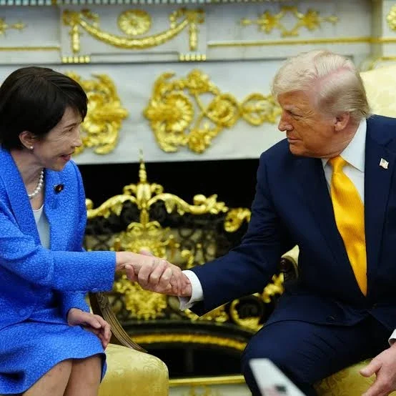 Sanae Takaichi with Donald Trump