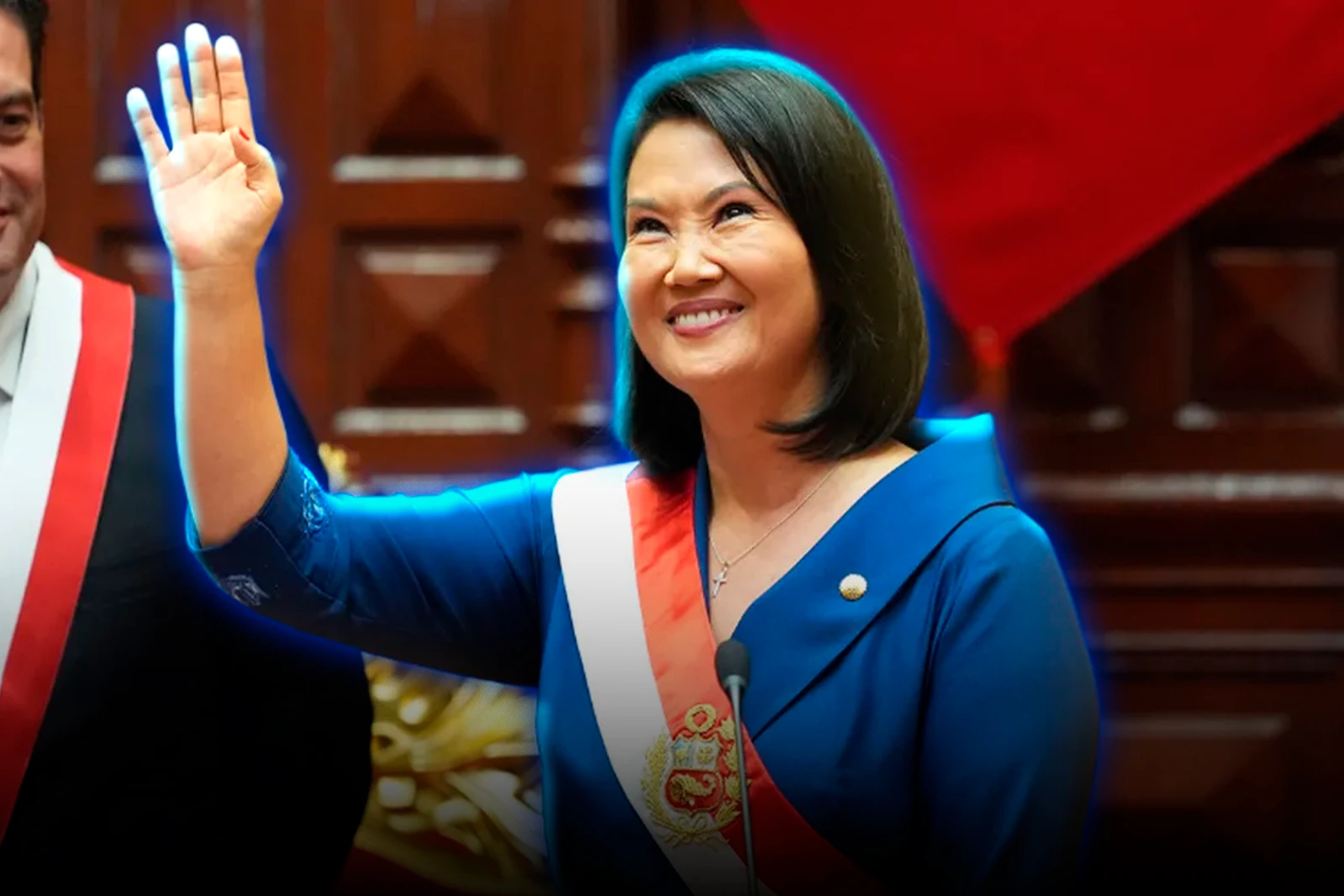 Keiko Fujimori promised to strengthen security as the central axis of her government