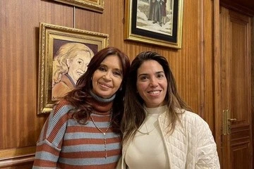 Cristina Kirchner junto María Soledad Calle.