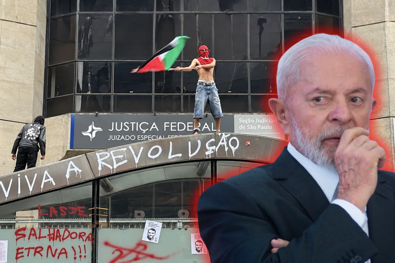 Militantes comunistas destruyeron las calles de São Paulo en apoyo al dictador Lula Da Silva