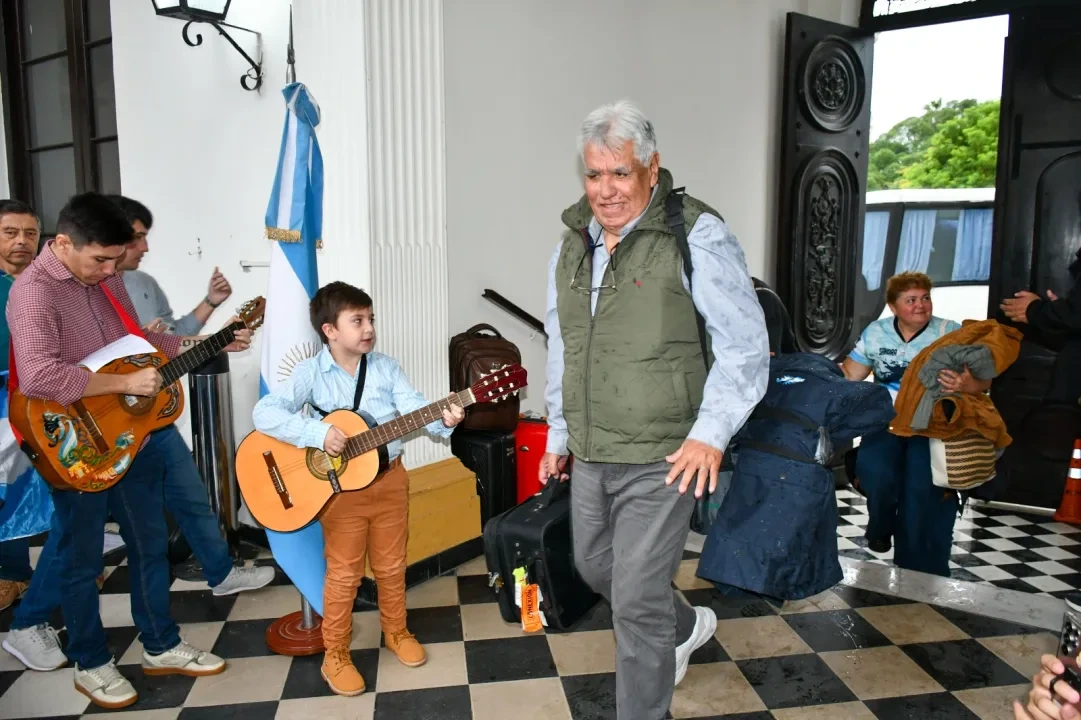 La llegada de los veteranos.