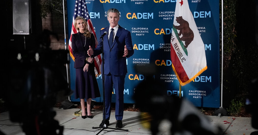 Newsom and his wife