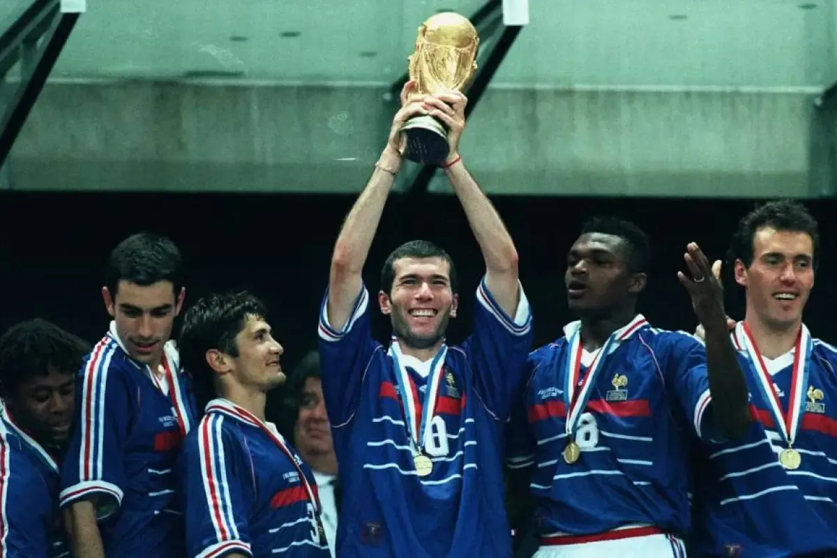 Zidane fue Campeón del Mundo con Francia en 1998