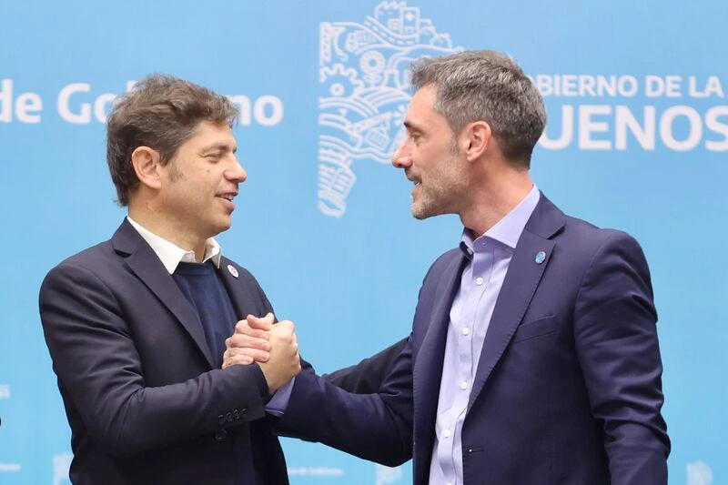 Ignacio Lamothe junto a Axel Kicillof.