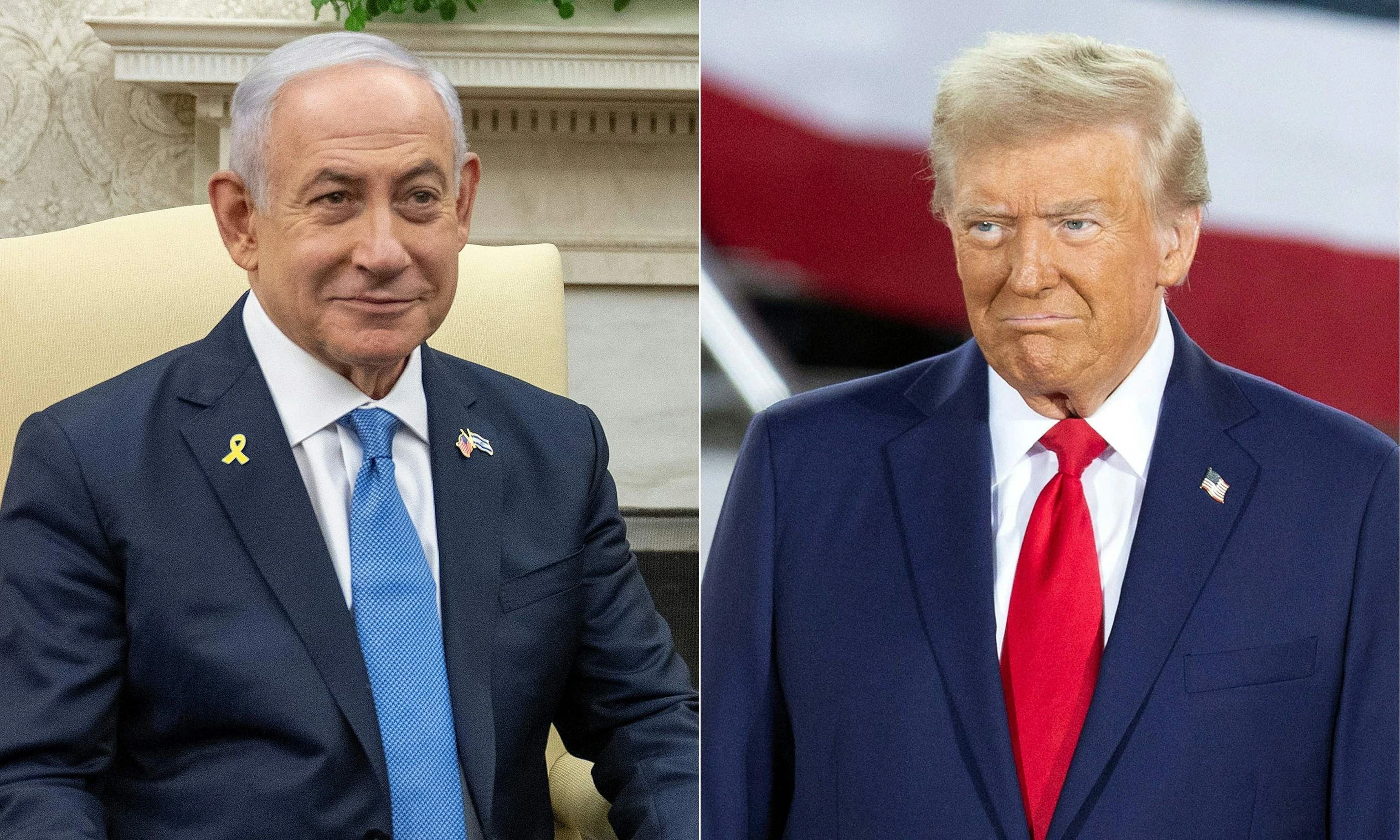 Donald Trump and Benjamin Netanyahu.