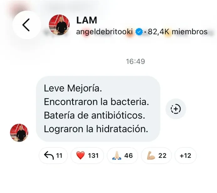 El contundente posteo de Ángel de Brito vía Instagram