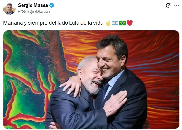 Sergio Massa y Lula da Silva.