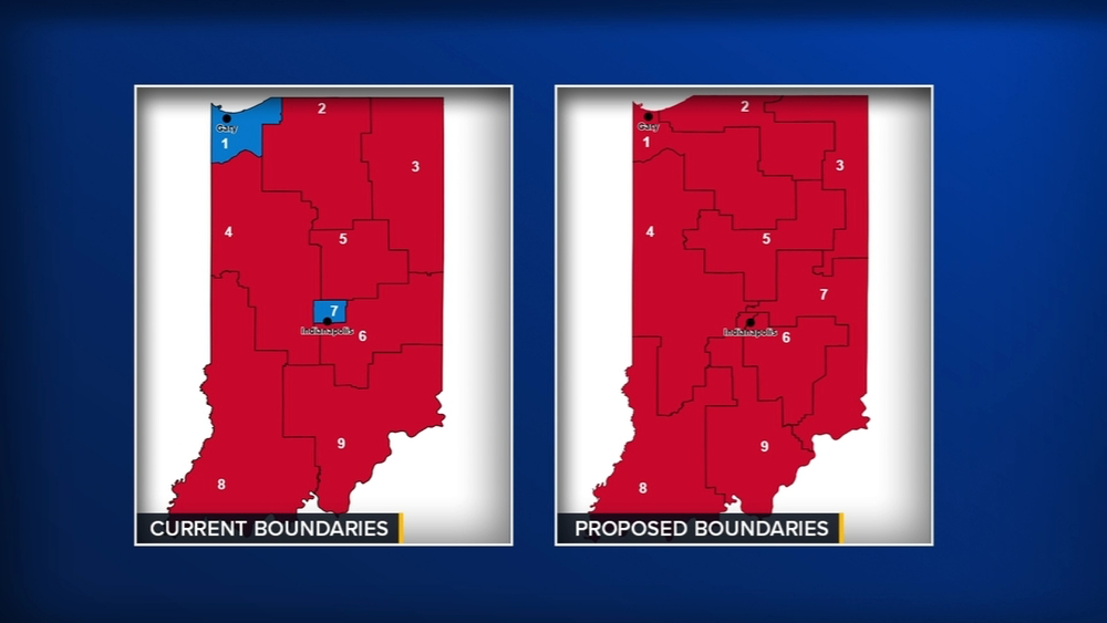 The new electoral redesign that had been proposed by Republicans in Indiana.