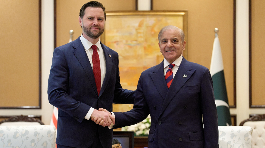 Vice President JD Vance with the Pakistani Prime Minister.