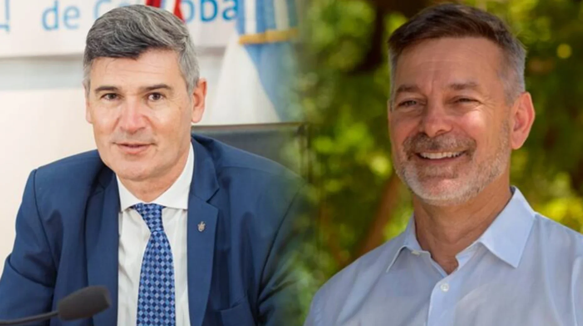 Daniel Passerini, intendente de Córdoba capital, y Javier Pretto, viceintendente de la ciudad.