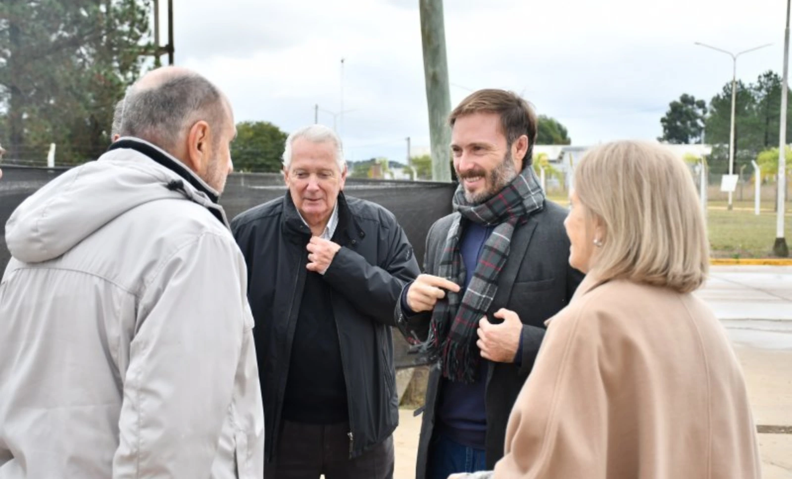 La viceintendente Magdalena Reta de Urquiza durante su visita a la planta.