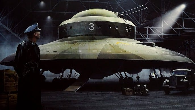 A Nazi UFO | Artificial image.