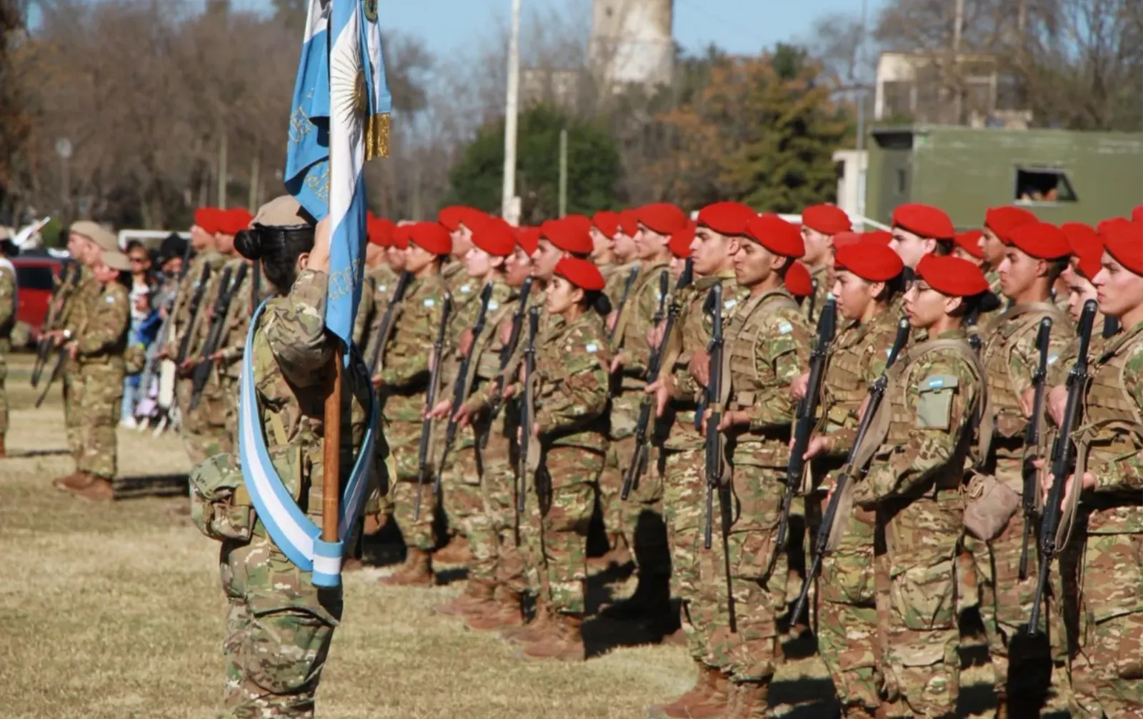 Hace tan solo unas semanas, El Ejército Argentino eligió a La Calera como sede para realizar la Jura Solemne de la Bandera de sus nuevos efectivos.