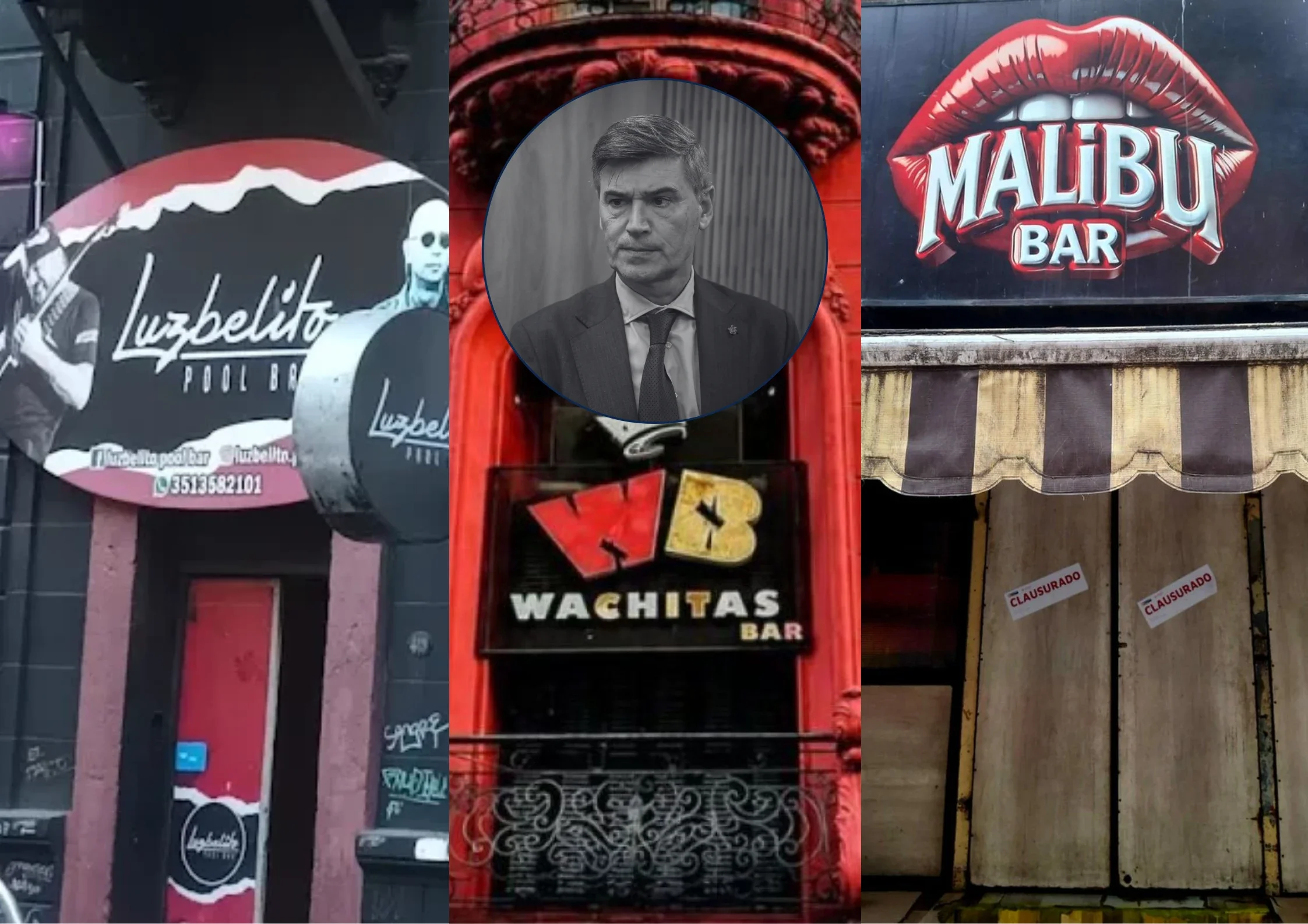 Luzbelito, Wachitas bar y Malibú, 3 bares emblemáticos de la noche cordobesa que funcionaban con un silencio municipal cómplice.