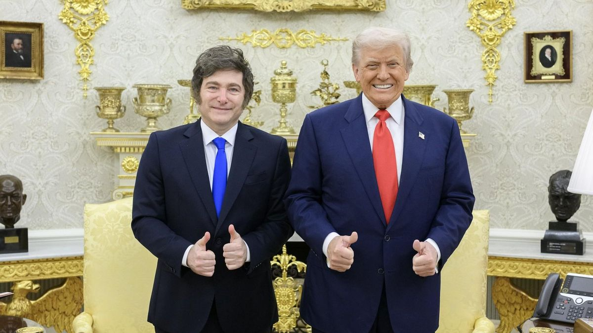 Javier Milei y Donald Trump.