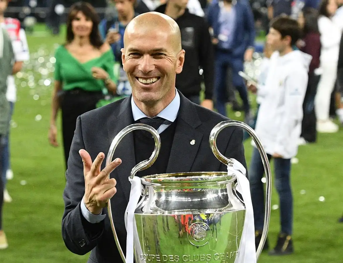 Zidane ganó tres Champions League seguidas con el Real Madrid